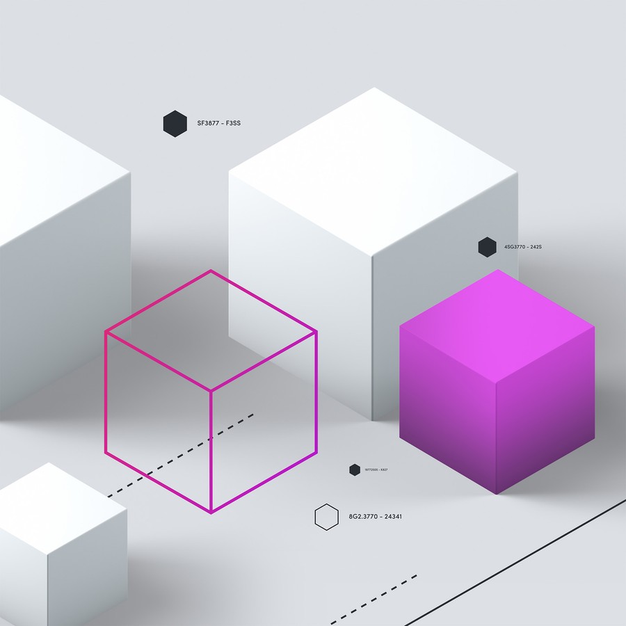 3d geometric cubes